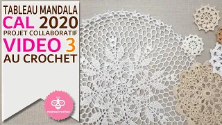 Comment faire un tableau original au crochet CAL VIDEO 3, tuto , pas à pas #mamiecrochet