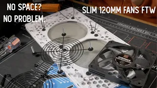 Slim 120mm Top Fans in the NR200: Cheap, Easy Mounting Solutions and Thermal impact