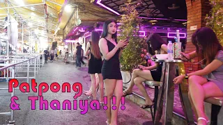 [4k] Patpong And Thaniya Street Nightlife Scenes So Many Pretty Ladies!