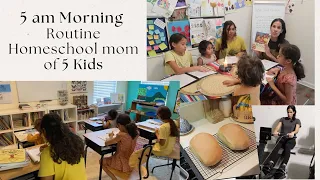 5am Morning Routine Homeschool mom of 5