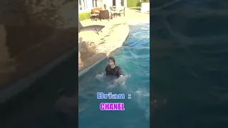 Chanel Faze Rug Cousin Fall In The Pool And Get Hit ( FUNNY ) #funny #fazerug #chanel