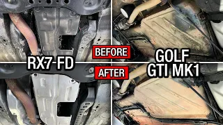 Mazda Rx7 FD & Volkswagen Golf GTi Dry Ice Cleaning