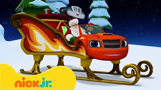 Blaze and the Monster Machines | Blaze e AJ Encontram o Papai Noel! 🎅 | Nick Jr. em Português