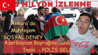 İtalyan Tepkisi 🇹🇷 Azerbaycan Bayrağına Saldırana Ankaralıların tepkisi - SOSYAL DENEY