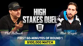 High Stakes Duel III | Round 1 | Phil Hellmuth vs Nick Wright