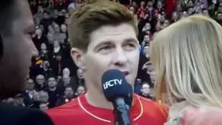 Steven Gerrard's emotional farewell to Liverpool fans at Anfield 2015
