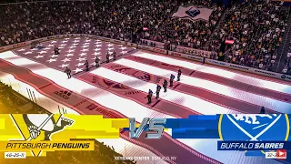 Pittsburgh Penguins vs Buffalo Sabres 11/2/2022 NHL 23 Gameplay