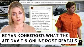 Examining Bryan Kohberger: Affidavit, Online Post (?), & Stalking Behaviors #bryankohberger #idaho