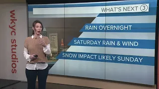 Cleveland weather: Rain on Saturday and snow on Sunday in Northeast Ohio