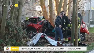 Bonavigo, auto contro albero. Morti tre giovani