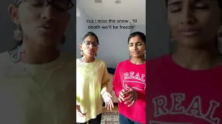 Kiran and Nivi- Snowman (Sia) (Cover) (tik tok)