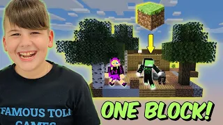 ONE BLOCK #1 ΧΤΙΖΟΥΜΕ ΣΠΙΤΙ ΜΑΖΙ ΜΕ ΤΟ NOOBAKI Minecraft Famous Games @LetsPlayKristina
