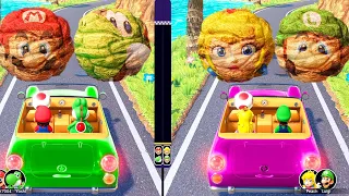 Mario Party Superstars Tag Battles MiniGames (Master Difficulty) Mario Vs Yoshi Vs Peach Vs Luigi