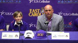 ECU Baseball Signs Rhettec Galaska on Team IMPACT Draft Day