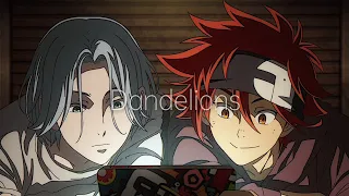 Reki x Langa, sk8 the infinity 「AMV」- Dandelions