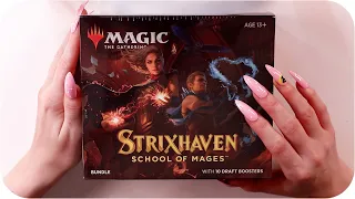 Magic: The Gathering Strixhaven, School of Mages! Unboxing ASMR