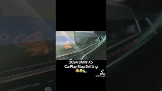 2024 BMW X5 CarPlay Map Drifting #idrive8  #shorts #viral