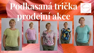 Podkasaná trička-prodejní akce