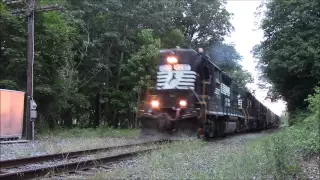 Norfolk Southern GP38-2 High Hood Leads Conrail CA-51 With Nathan P3