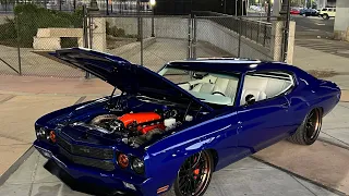 TWIN TURBO RESTOMOD 1970 CHEVELLE for sale.  VICTORYLAPCLASSICS.NET or call 9168567931 thanks