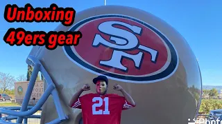 Unboxing 49ers gear!