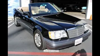 1994 Mercedes Benz E320 convertible test drive at Laguna Classic Cars