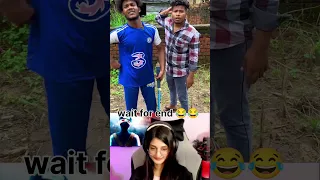 देशी cricket 😂😂#funny #realfools #surajroxfunnyvibeo #vikramcomedyvideo #reaction  #cricket