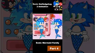 Sonic the Hedgehog 2 Animation - Sonic Mermaid & Amy Mommy #shorts