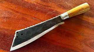 Knife Making - Making A Machete To Cut Bamboo