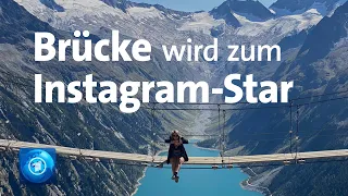 Eine Brücke wird zum Instagram-Star: Immer mehr Foto-Touristen im Zillertal