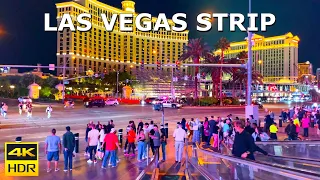 [4K HDR] Las Vegas Strip Night Walking Tour - October 2023