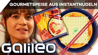 Gourmetspeisen aus Instantnudeln! Leckereien zaubern, aus dem Nudel-Block | Galileo | ProSieben