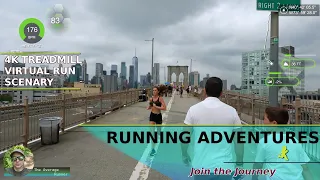 Three Bridges: Henry Hudson to Manhattan to Brooklyn | Long Run Training | 4K NYC Virtual Run [186]