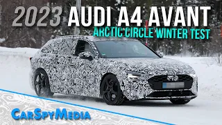 2023 Audi A4 Avant B10 Prototype Spied Winter Testing In Snow And Ice Near The Arctic Circle