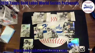 2020 Topps Gold Label Personals