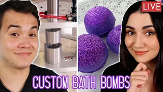 Making Custom Bath Bombs Live