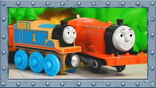 Stunts with Thomas, James and Fire Dragon - Thomas and Friends #thomasandfriends