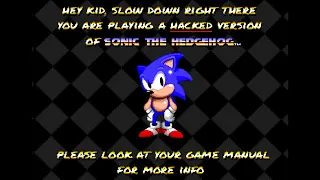 Sonic The Hedgehog (1991)  Anti Piracy Screen (Fan-Made)