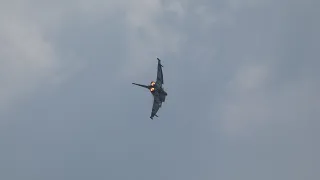 Aggressive RAF Typhoon display at RAF Cosford Airshow 2023