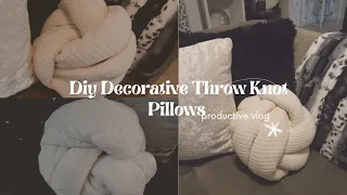 DIY Pretzel Knot Pillow ||Decorative Throw Pillows||DIY Pillow