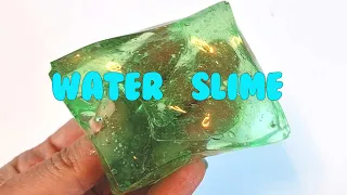 ASMR WATER SLIME RECIPE💦🎧👅 How to make ALOE VERA GEL Slime at home