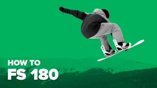 Как сделать FS 180 на сноуборде (How to FS 180 on a snowboard)