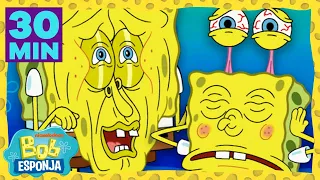 ¡Los episodios MÁS RAROS de Bob Esponja durante 30 minutos! | Bob Esponja en Español