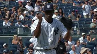 CLE@NYY: Severino fans six in first career win