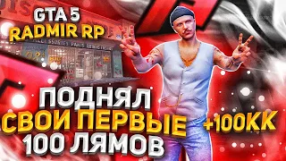 ПРОДАЛ БИЗНЕС И ПОДНЯЛ 100 ЛЯМОВ БЕЗ ДОНАТА! ЛОВЛЯ ДОМОВ НА ВАЙН-ВУДЕ! GTA 5 RP | RADMIR RP