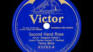 1921 Fanny Brice - Second Hand Rose