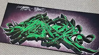 How To Paint WILDSTYLE GRAFFITI CANVAS | Joviman2405 |