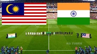 PES 2021 - India vs Malaysia - FIFA World Cup 2022 - Full Match - All Goals - efootball gameplay PC