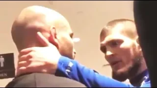Khabib slaps Artem Lobov at the fighters hotel | Heated exchange