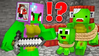 JJ Control Mikey GIRL MIND to KIDNAP and HURT Mikey FAMILY in Minecraft - Maizen